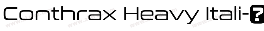Conthrax Heavy Itali字体转换